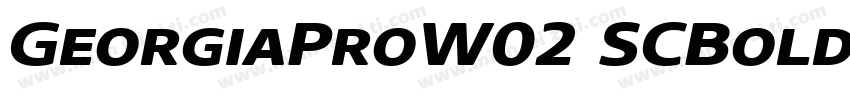 GeorgiaProW02 SCBold Regular字体转换